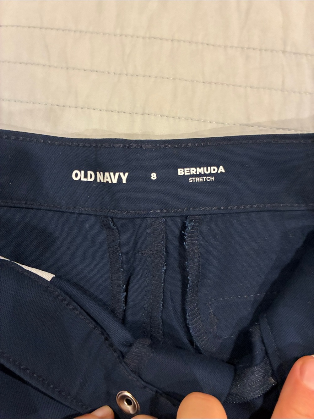 Lot of 2 NWT Old Navy - Ink Blue girls shorts, sz 8 - Picture 2 of 6